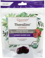 QUANTUM: Lozenges TheraZinc Elderberry Organic, 18 ea