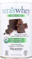 TERA'S WHEY: Grass Fed Organic Whey Protein Fair Trade Dark Chocolate, 12 oz