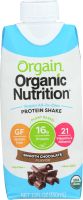 ORGAIN: Organic Vegan Nutritional Shake Smooth Chocolate, 11 oz