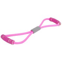 Stretch Band Rope Arm Stretcher Latex Arm Resistance Fitness Exercise Pilates Yoga Workout Home Gym Resistance Bands Fitness Tool - pink band