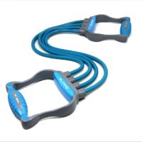 Blue Adjustable Intensity Resistance Band Exercise Cord Exercise Tube, 45P
