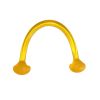 Yoga Pilates Elastic Pull Rope Gym Fitness Workout Silicone Resistance Band - Yellow