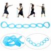 Resistance Bands 7 Ring Stretch Exercise Band, Arm, Shoulders, Foot, Leg, Butt Fitness, Yoga Stretching, Home Gym Physical Therapy Band - 7hole blue