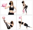 Weight Kettle Bell Water Filled Adjustable Ladies Dumbbells Workout Tool with 2 Handles for Multiple Grip - pink