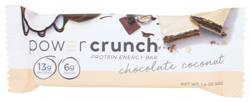 POWER CRUNCH: Chocolate Coconut Protein Bar, 1.4 oz
